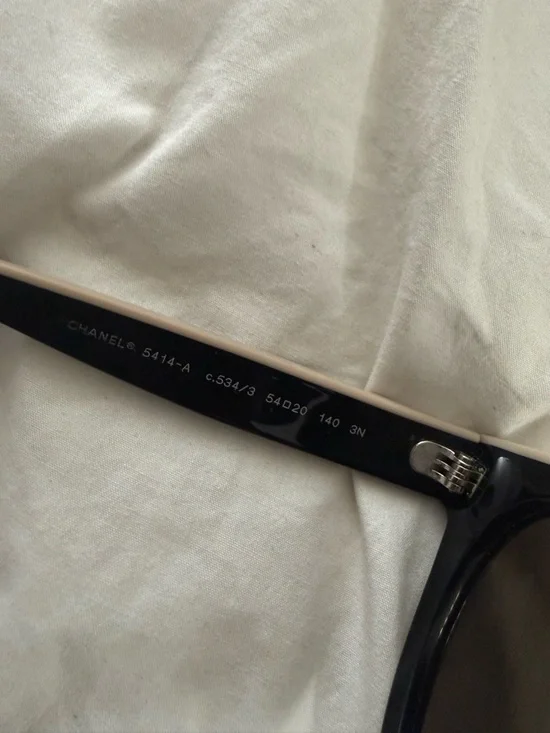 CHANEL Black Oversized Round Women's Sunglasses - Picture 4 of 5